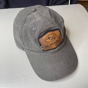 Subaru Patch Baseball Cap Embroidered Logo Adjustable Strap‎ Gray